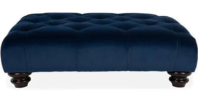 Romance footstool navy velvet reduced sale price check