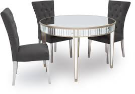 Romance mirrored round dining table-Renaissance Design Studio