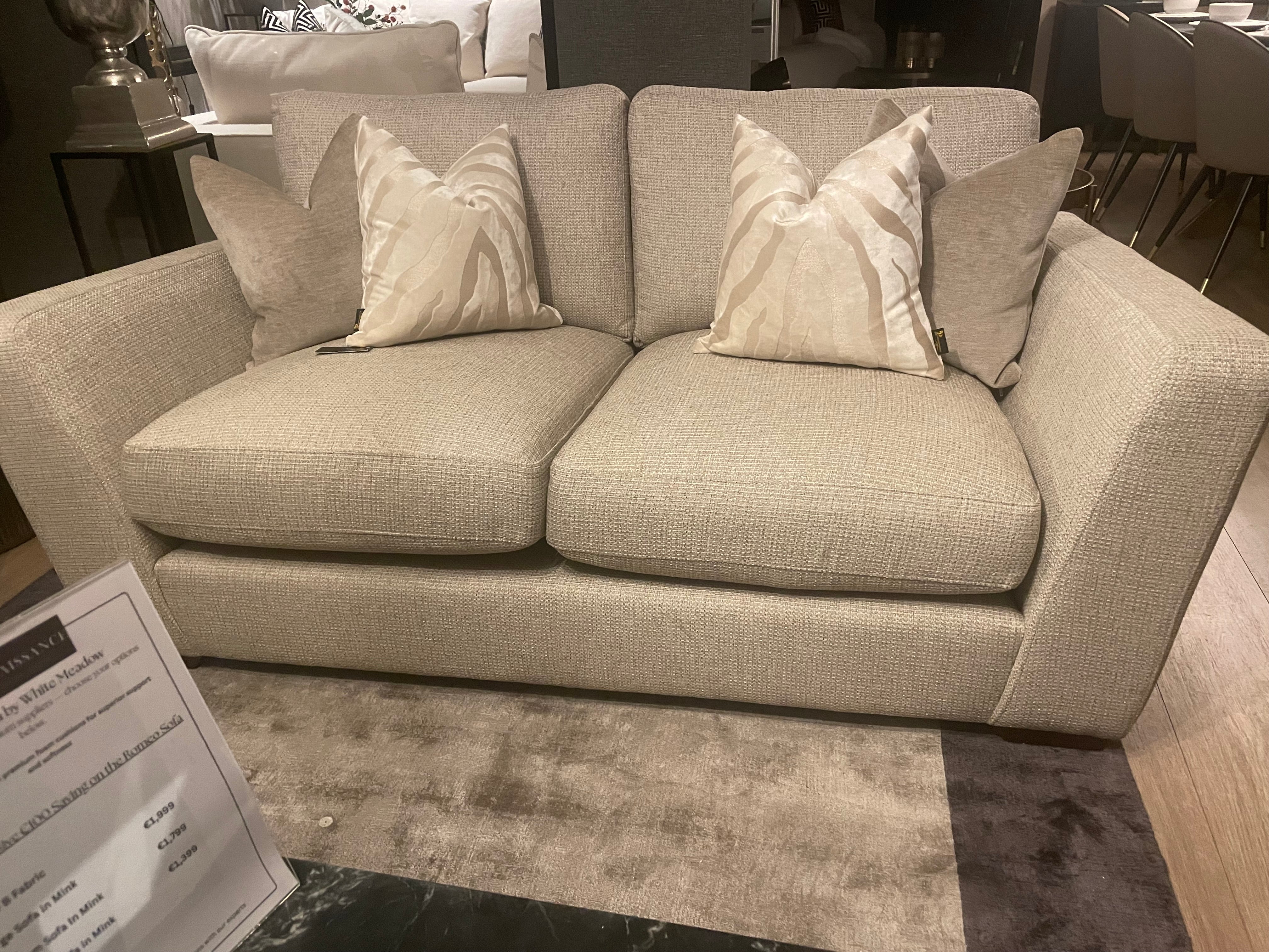 Romeo bespoke sofa collection with free scatters custom stock clearance on display-Renaissance Design Studio