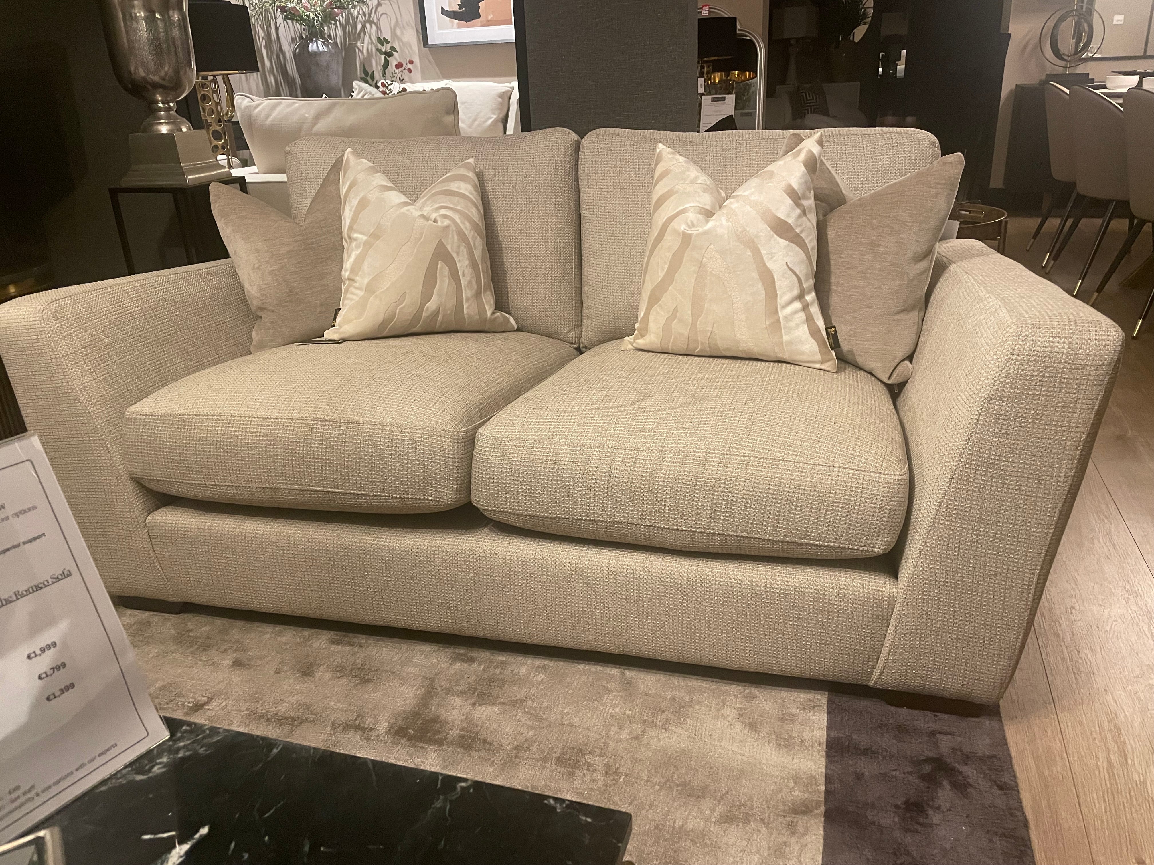 Romeo bespoke sofa collection with free scatters custom stock clearance on display-Renaissance Design Studio
