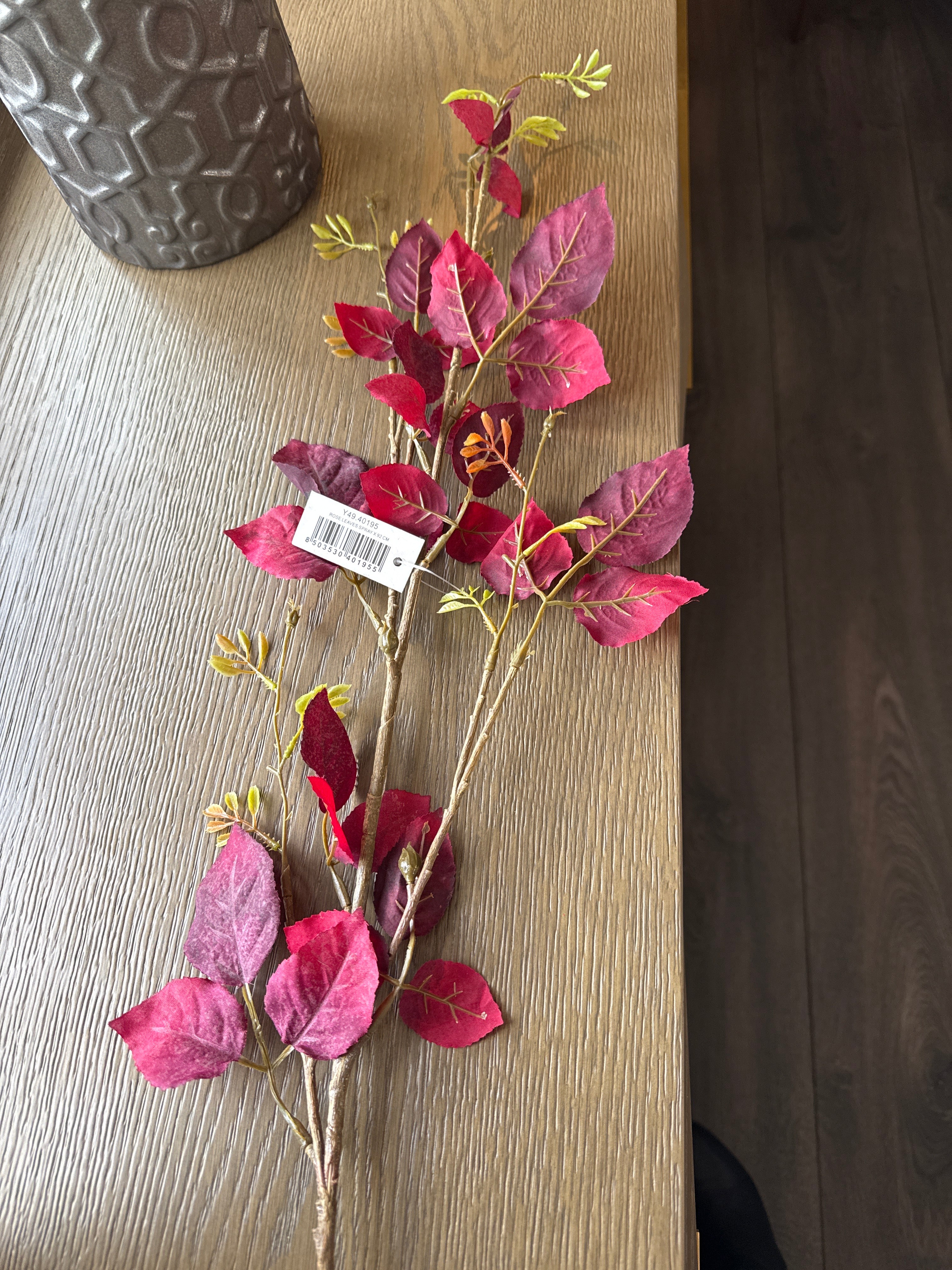 Rose leaves spray-Renaissance Design Studio