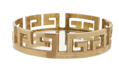 Round delta 30 cm Gold Finish Tray