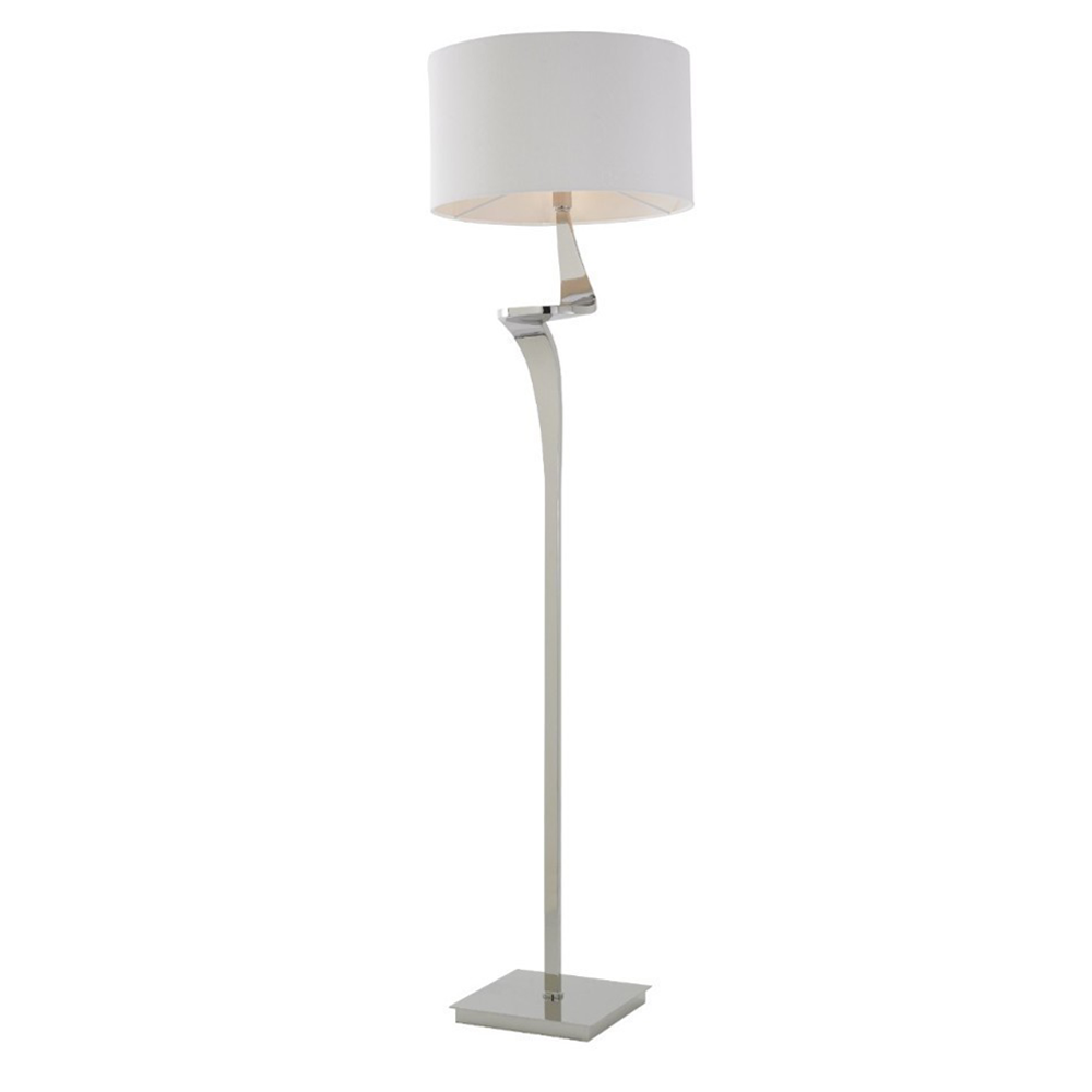 Sahara Floor Lamp Nickle-Floor Lamp-Renaissance Design Studio