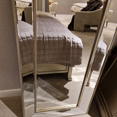Sampson Rectangle large mirror champagne reduced to clear Last one Sold as seen