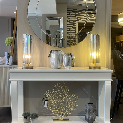 Samuel Savoy scroll console table 130 cm  Special Offer  LIMITED STOCK  so book now