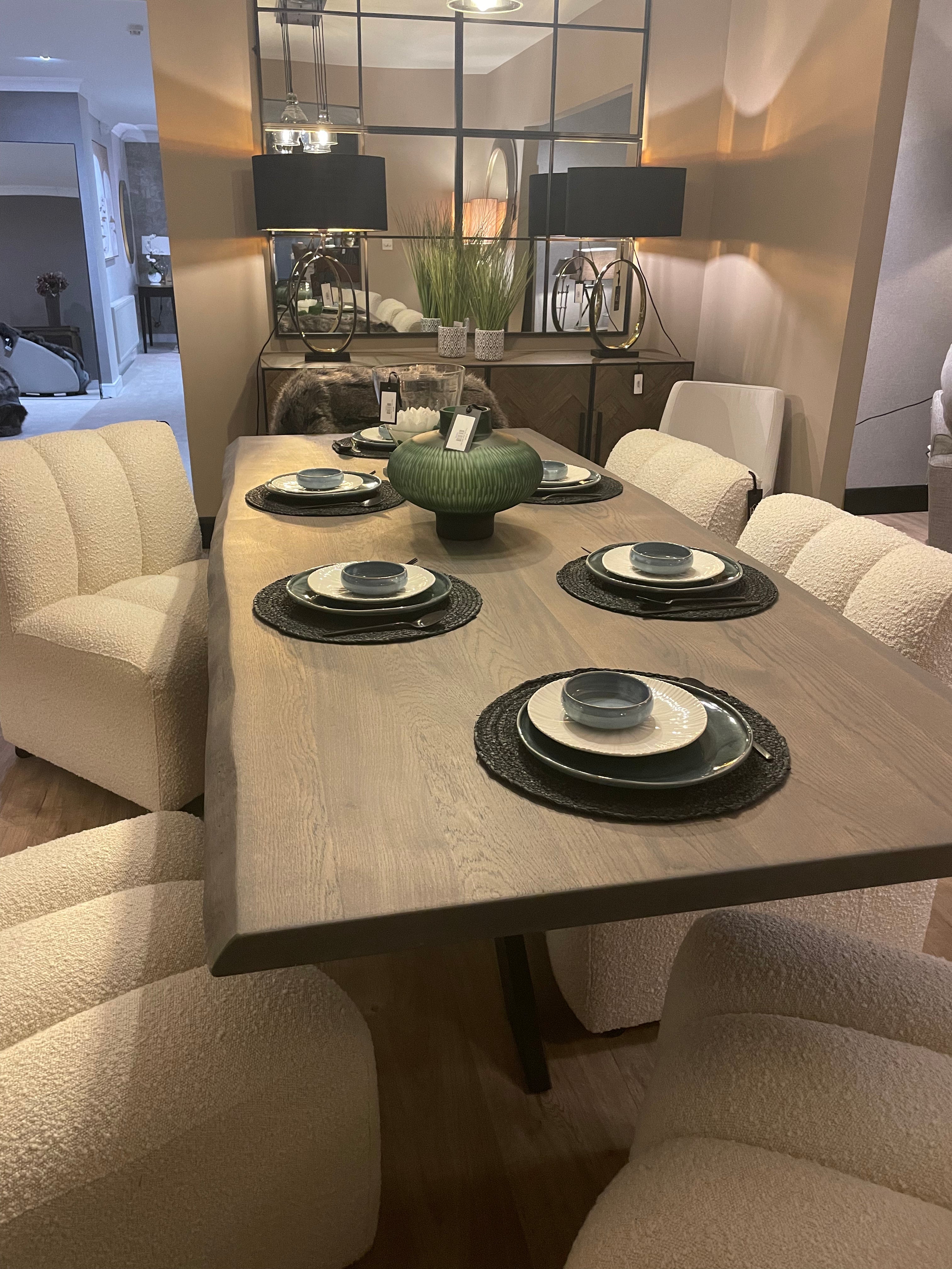 Sardinia Solid Oak Large Dining Table last one save up to 40%-Renaissance Design Studio