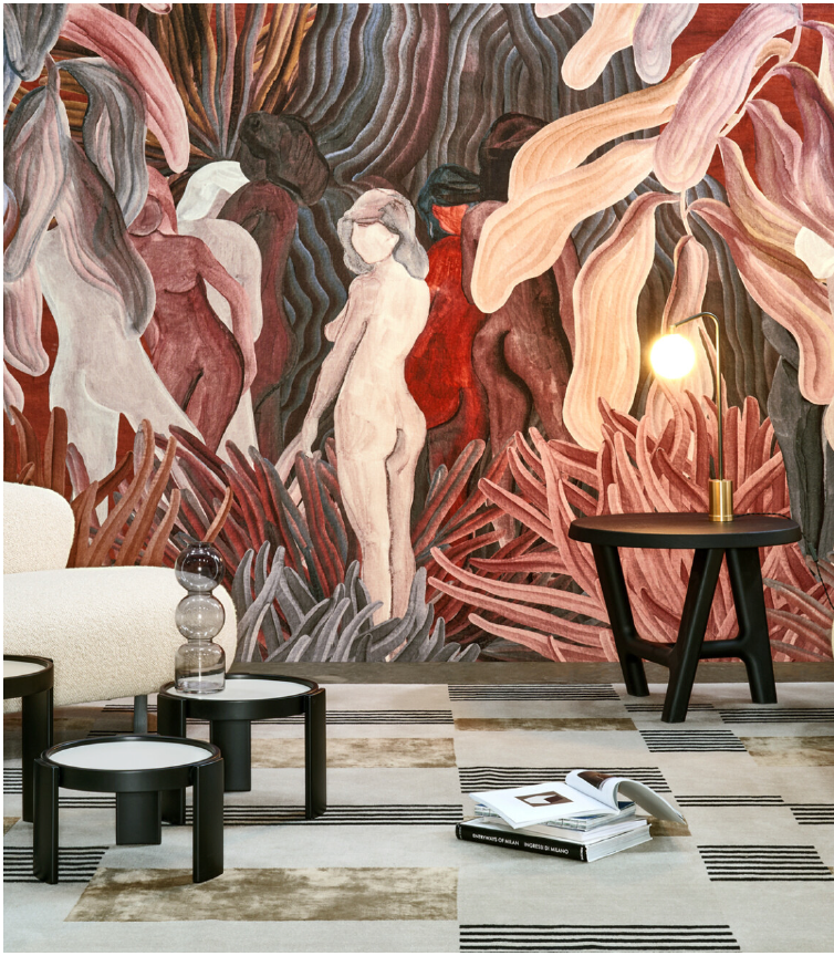 Secret Silhouette Couture walpaper by Arte sold per roll-arte designer wallpaper-Renaissance Design Studio