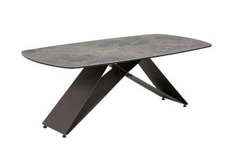 Selby ceramic black coffee table reduced-Renaissance Design Studio