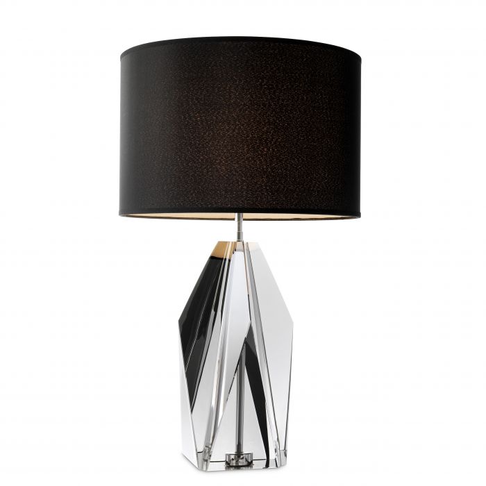 Setai smoked glass table lamp by Eichholtz-Renaissance Design Studio