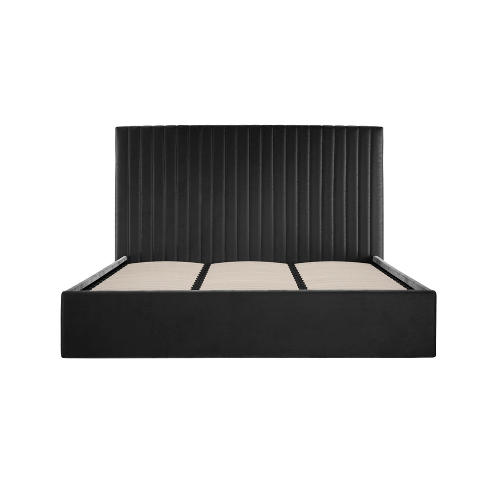 Seville Row ottoman bed in cream plush velvet-Renaissance Design Studio