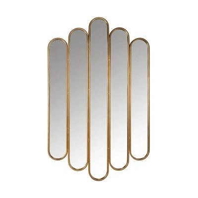 Shelton Art Deco Gold Mirror