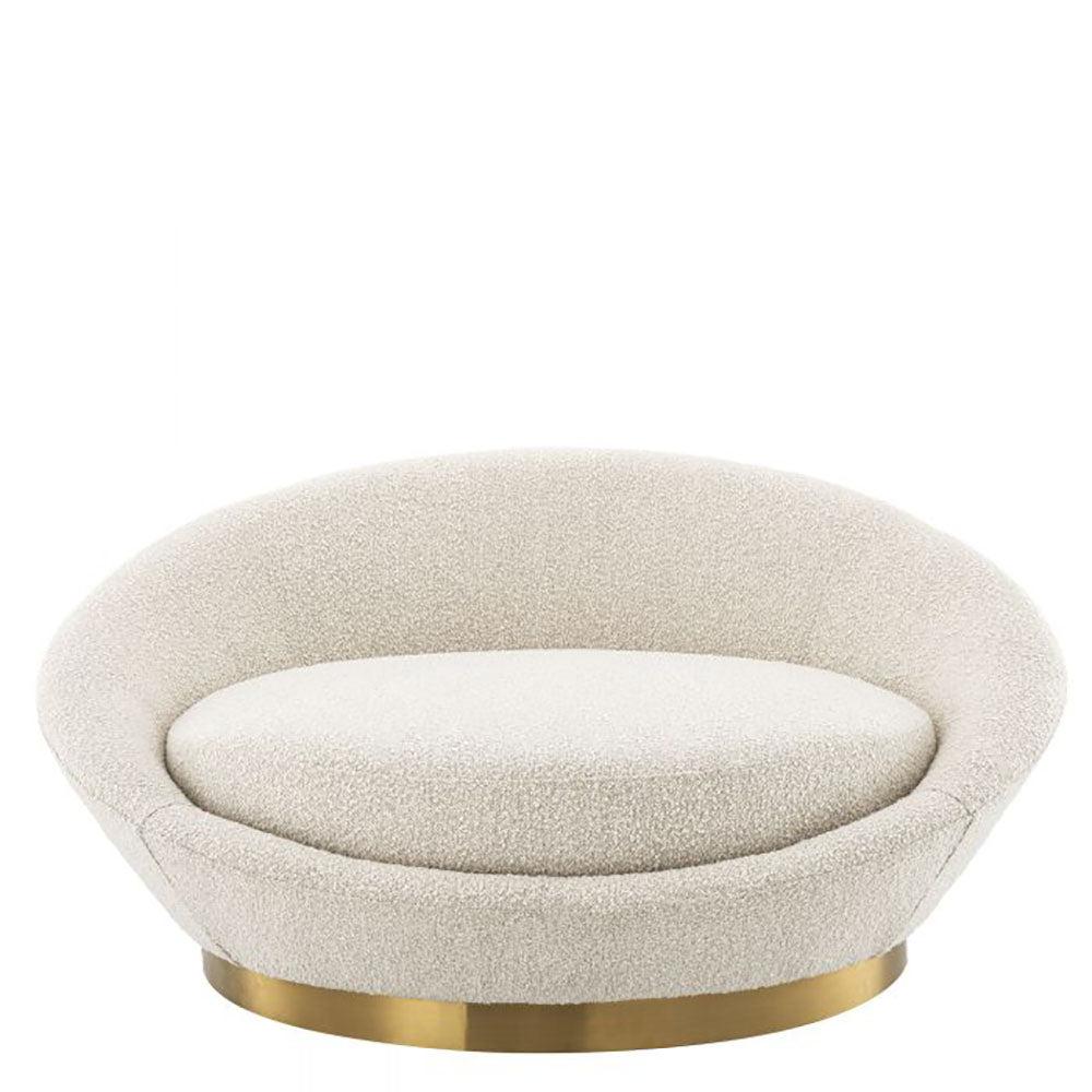 Sofa Duardo Bouclé cream by Eichholtz save 40% ex showroom