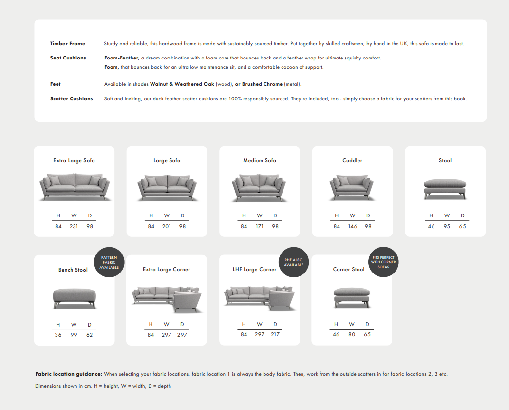 Elton Sofa group Custom made for YOU by Whitemeadow. AFF-corner sofa bespoke-Renaissance Design Studio