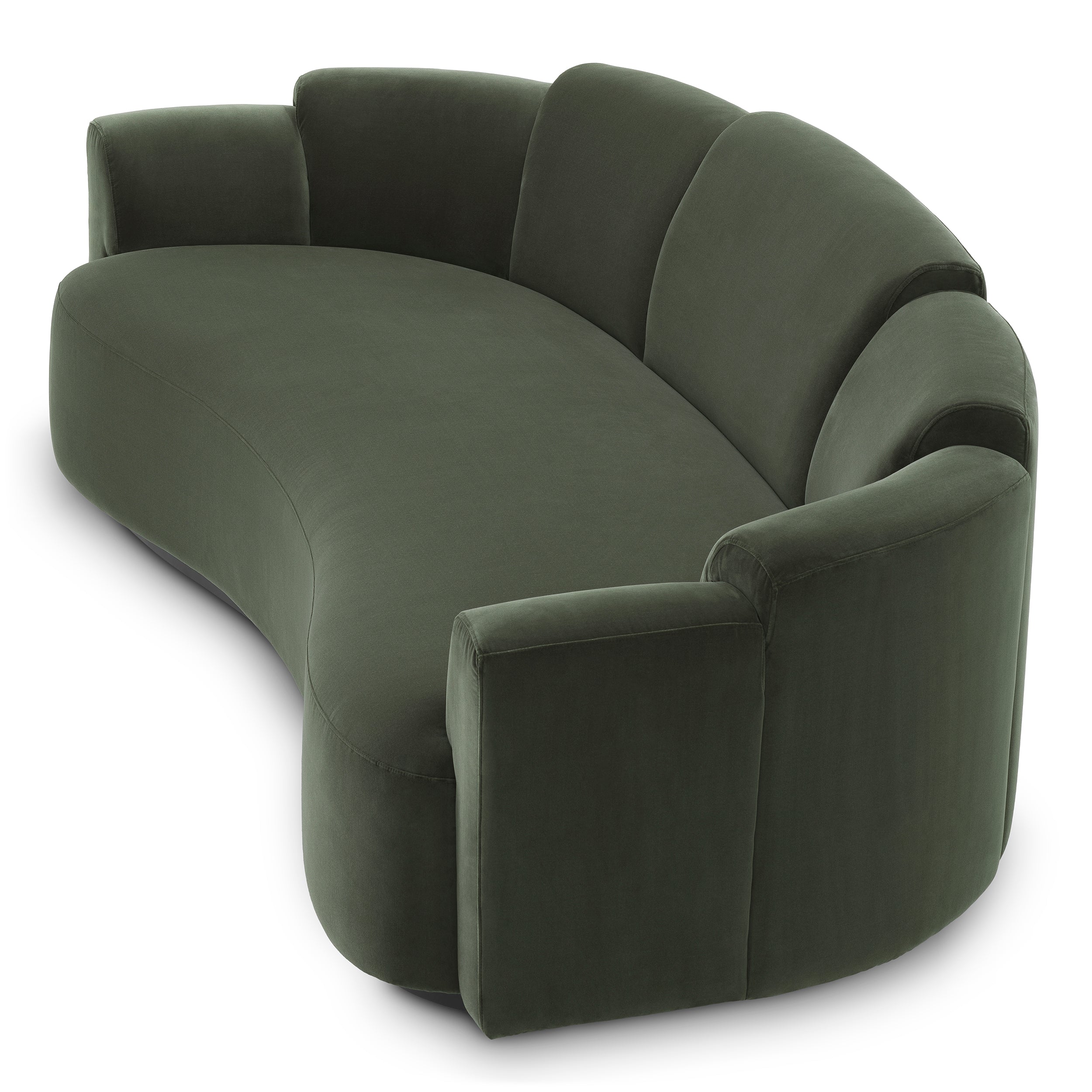 Sofa Marbella L Torrin green velvet by Eichholtz-Sofa-Renaissance Design Studio