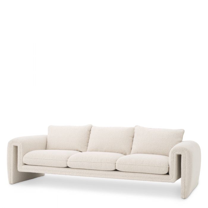 Sofa Tondo cream boucle by Eichholtz-Sofa-Renaissance Design Studio