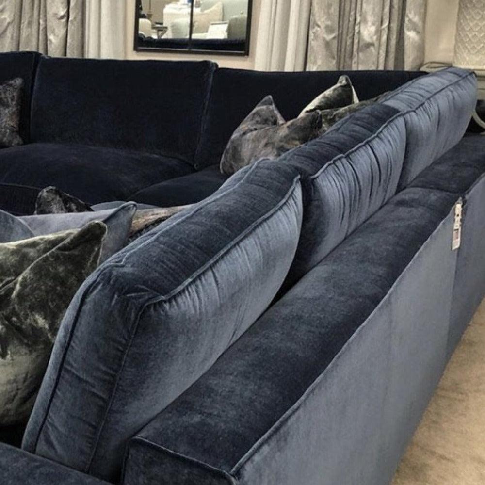 Solace oversized Cinema Sofa stock collection Kyra Indigo by Westbridge reduced-Sofa-Renaissance Design Studio