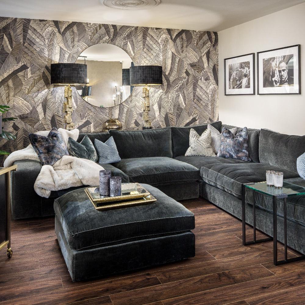 Solace oversized Cinema Sofa stock collection Kyra Indigo by Westbridge reduced-Sofa-Renaissance Design Studio