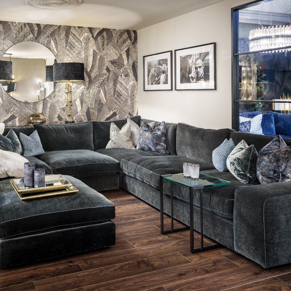 Solace oversized Cinema Sofa Kyra Indigo by Westbridge-Renaissance Design Studio