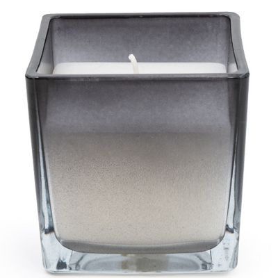 Square glass candle holder