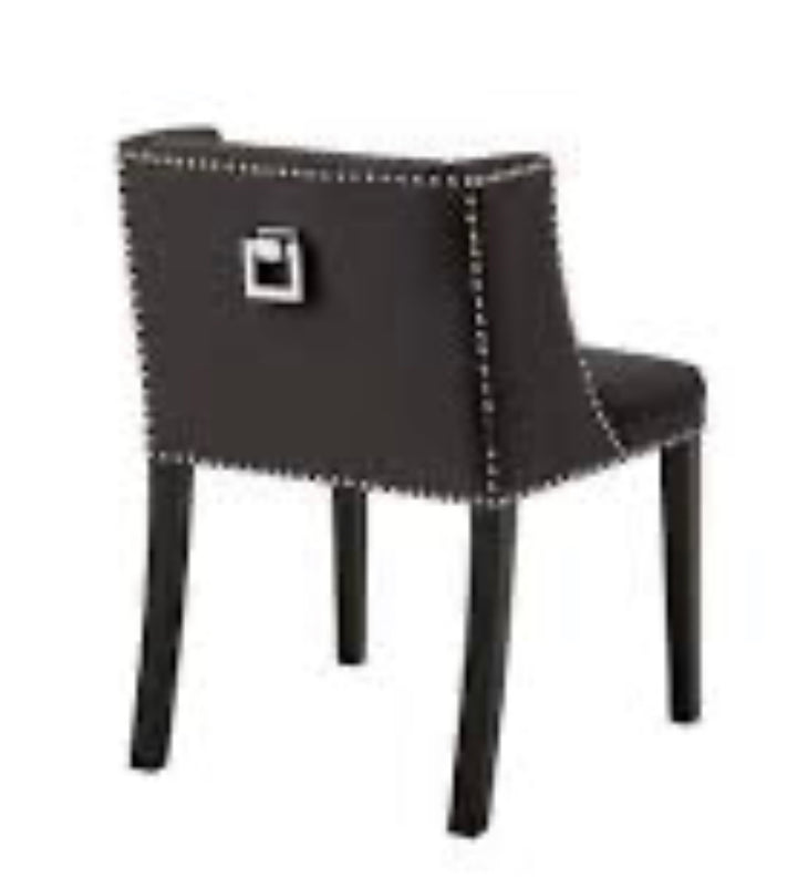 St James executive black dining chairs by Eichholtz Ex-Display-Renaissance Design Studio