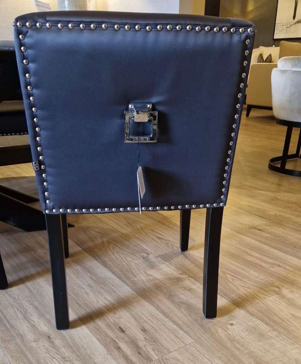 St James executive black dining chairs by Eichholtz Ex-Display-Renaissance Design Studio