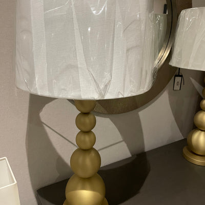 Stenna stacked Gold 5 bubble tall table lamp reduced