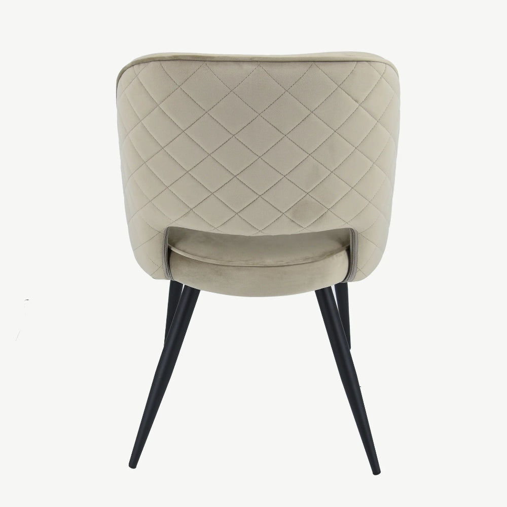 Sutton Fargo dining chair in velvet or PU leather look various colours