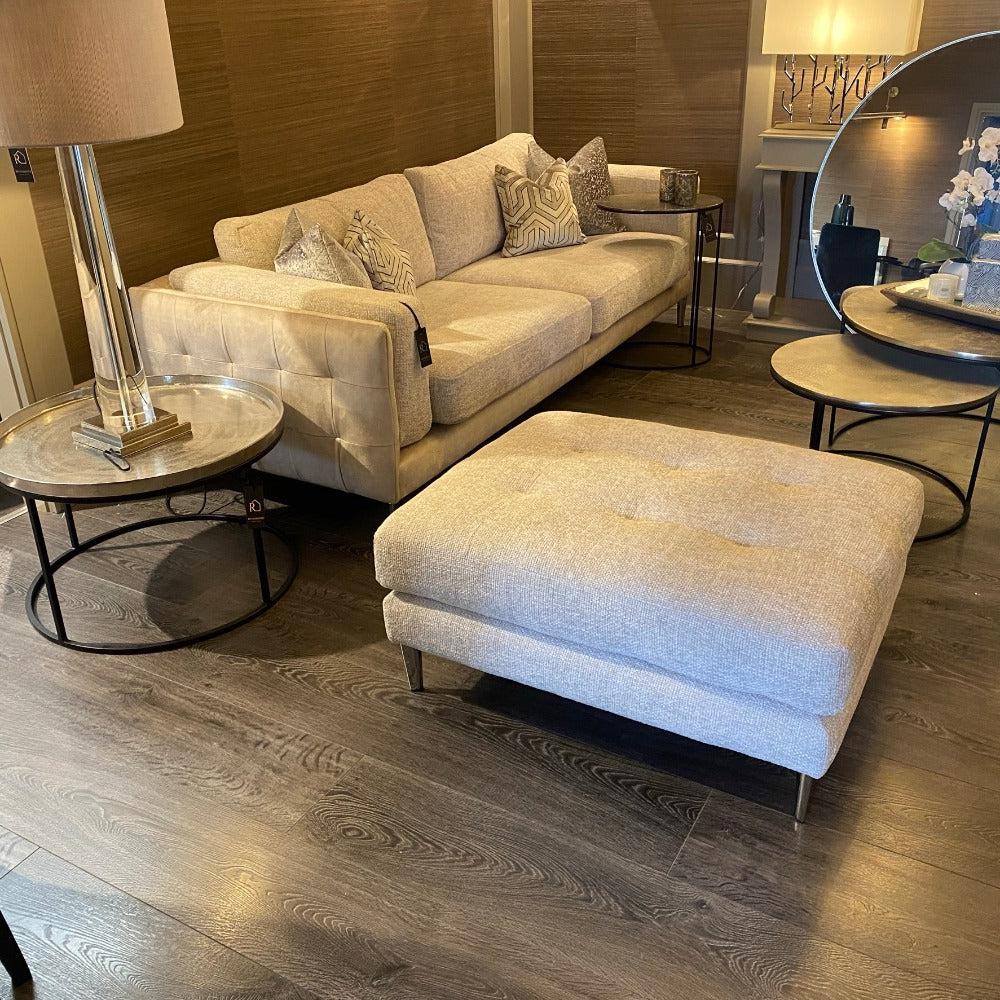 Sweeney Footstool Ottoman-Ottomans-Renaissance Design Studio