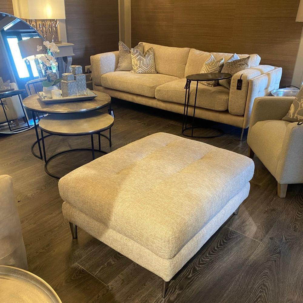 Sweeney Footstool Ottoman-Ottomans-Renaissance Design Studio