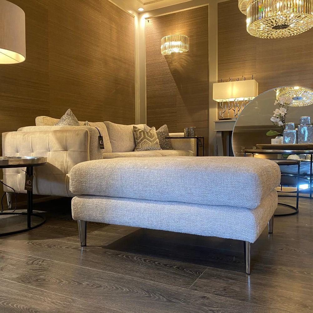 Sweeney Footstool Ottoman-Ottomans-Renaissance Design Studio