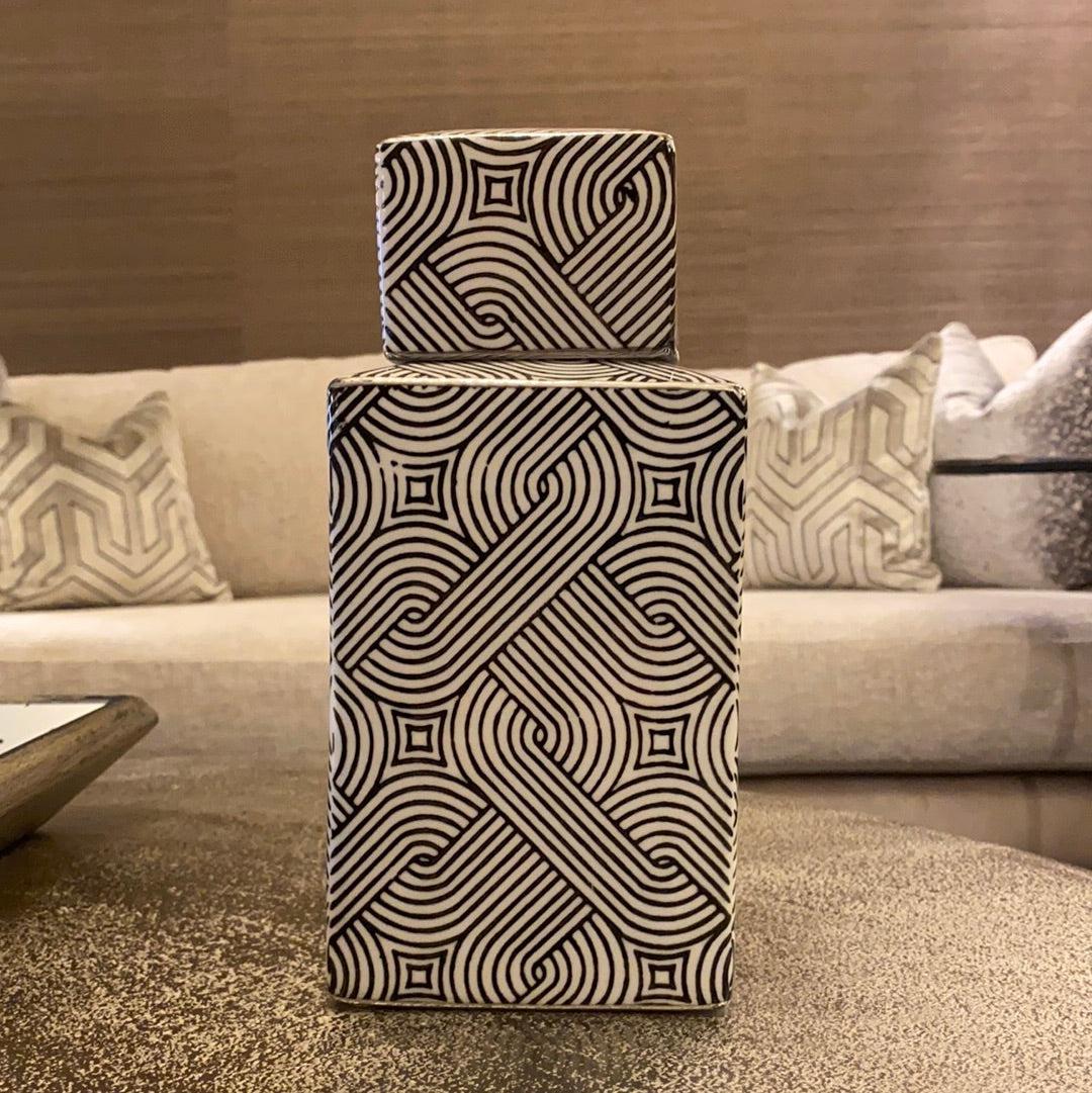 Swirl Cuboid Vase clearance offer Instore only-Renaissance Design Studio
