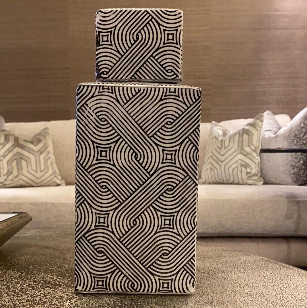 Swirl Cuboid Vase clearance offer Instore only-Renaissance Design Studio