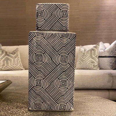 Swirl Cuboid Vase clearance offer