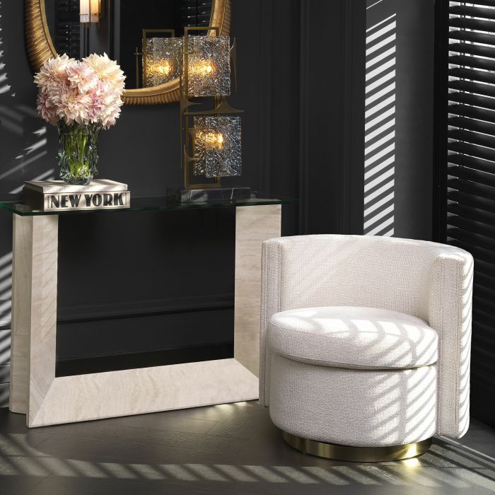 Swivel armchair Amanda by Eichholtz-Armchair-Renaissance Design Studio