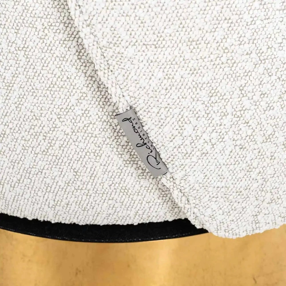 Swivel chair Bristel White Bouclé-Renaissance Design Studio