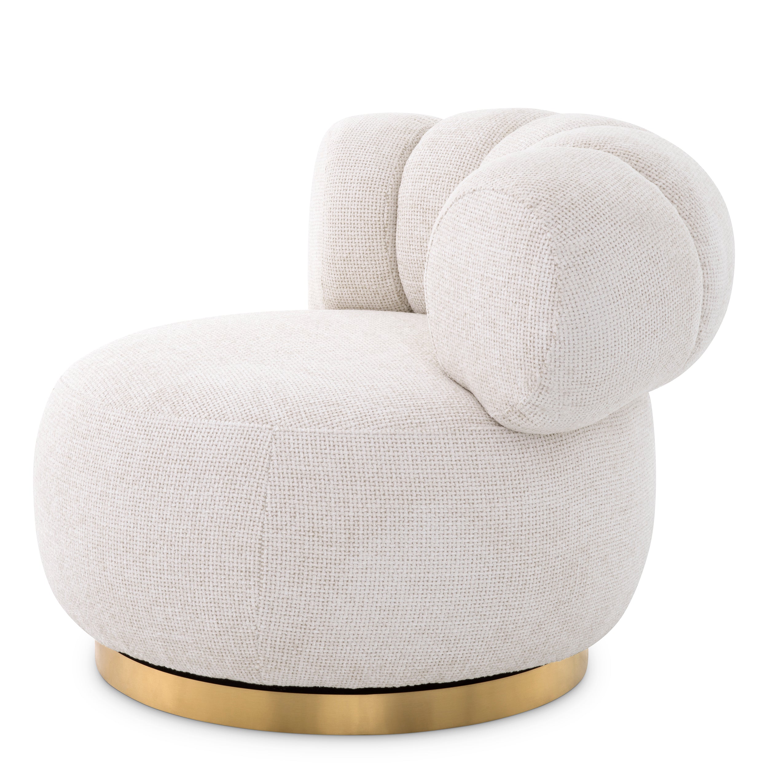 Swivel Chair Phedra by Eichholtz in Lyssa Off White-Renaissance Design Studio