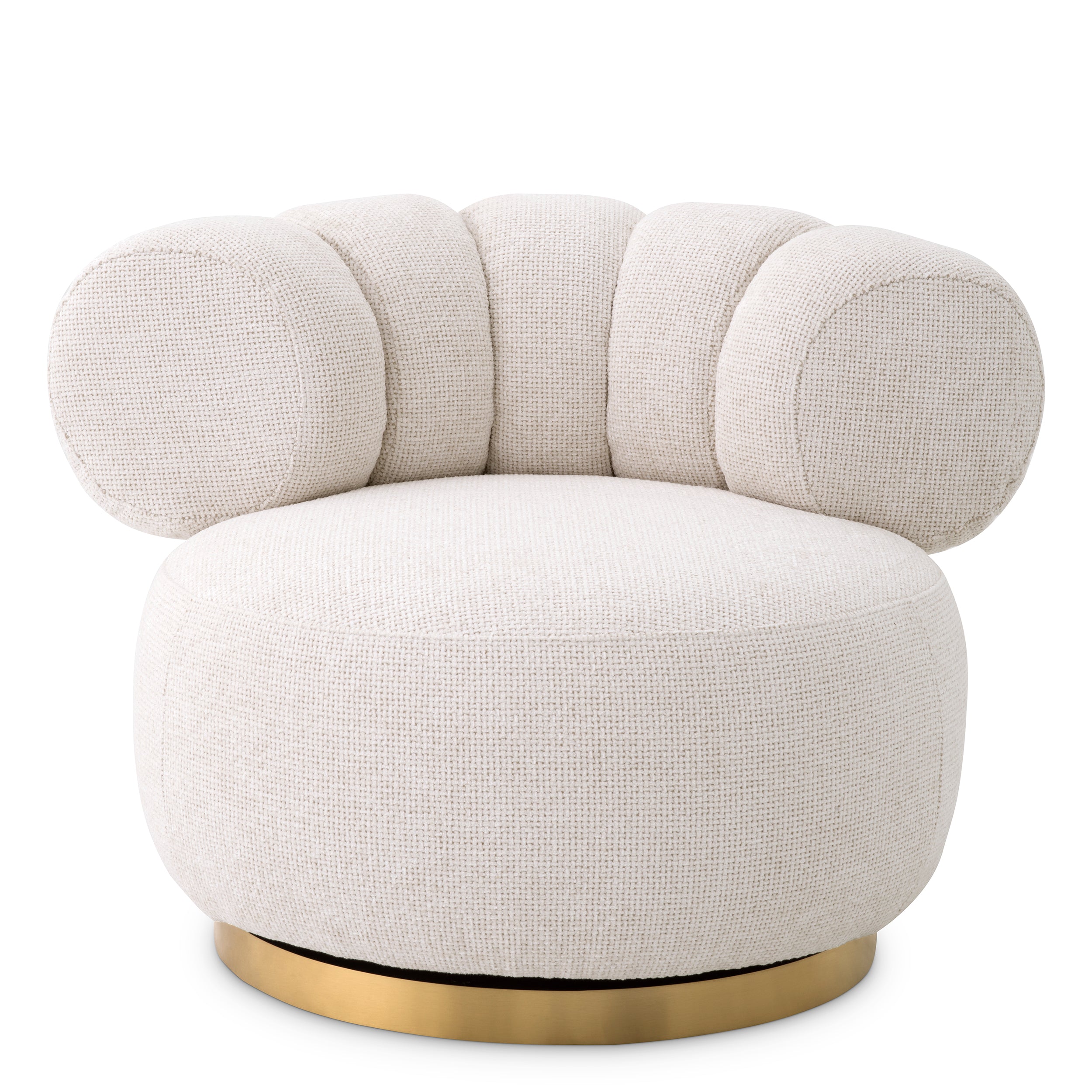 Swivel Chair Phedra by Eichholtz in Lyssa Off White-Renaissance Design Studio