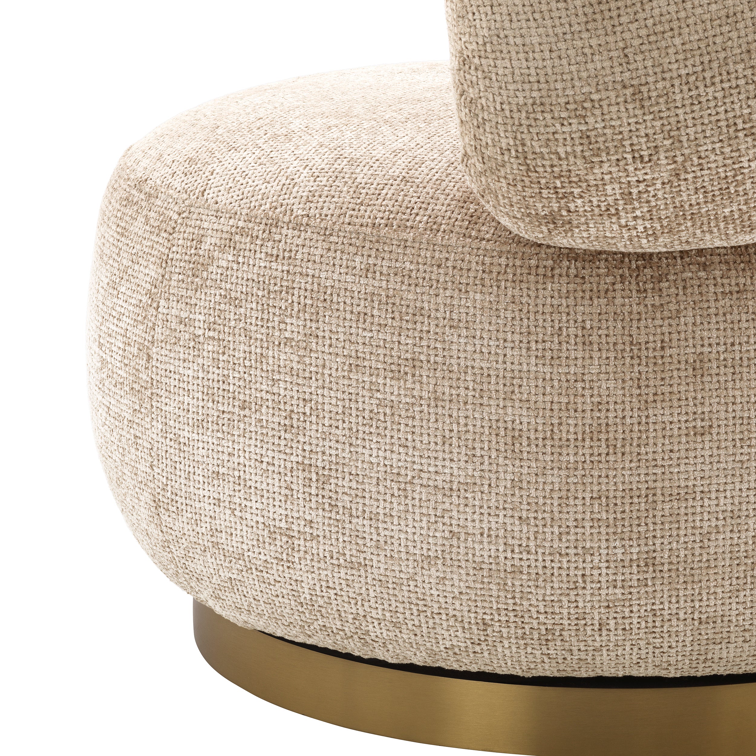 Swivel Chair Phedra by Eichholtz in Lyssa Sand-Renaissance Design Studio