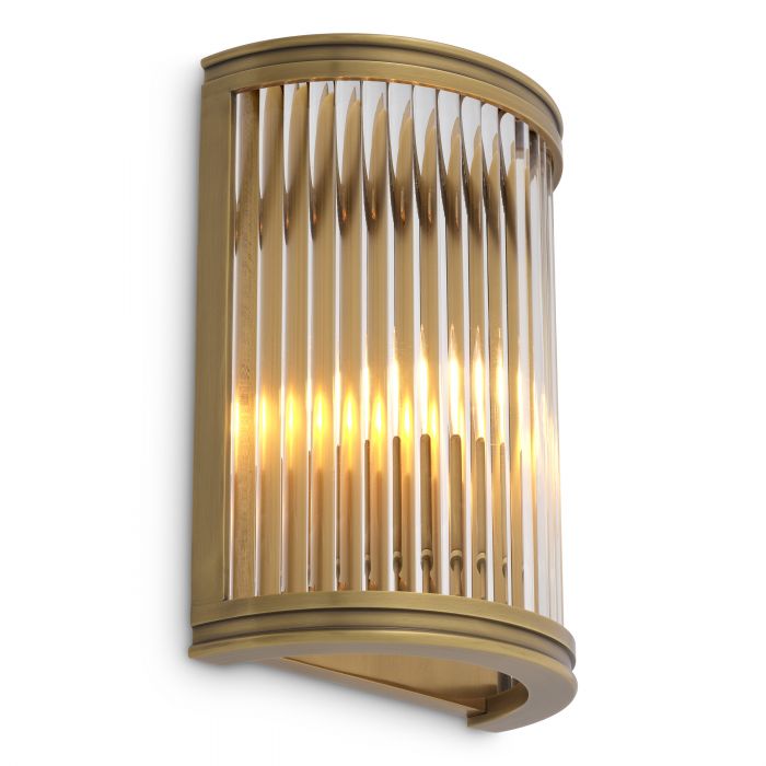 Table lamp Alice Art Deco antique brass by Eichholtz-Renaissance Design Studio