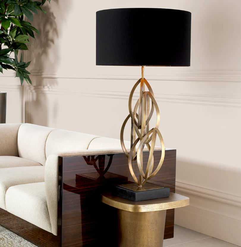 Table Lamp Bellamont Vintage brass finish by Eichholtz-Renaissance Design Studio