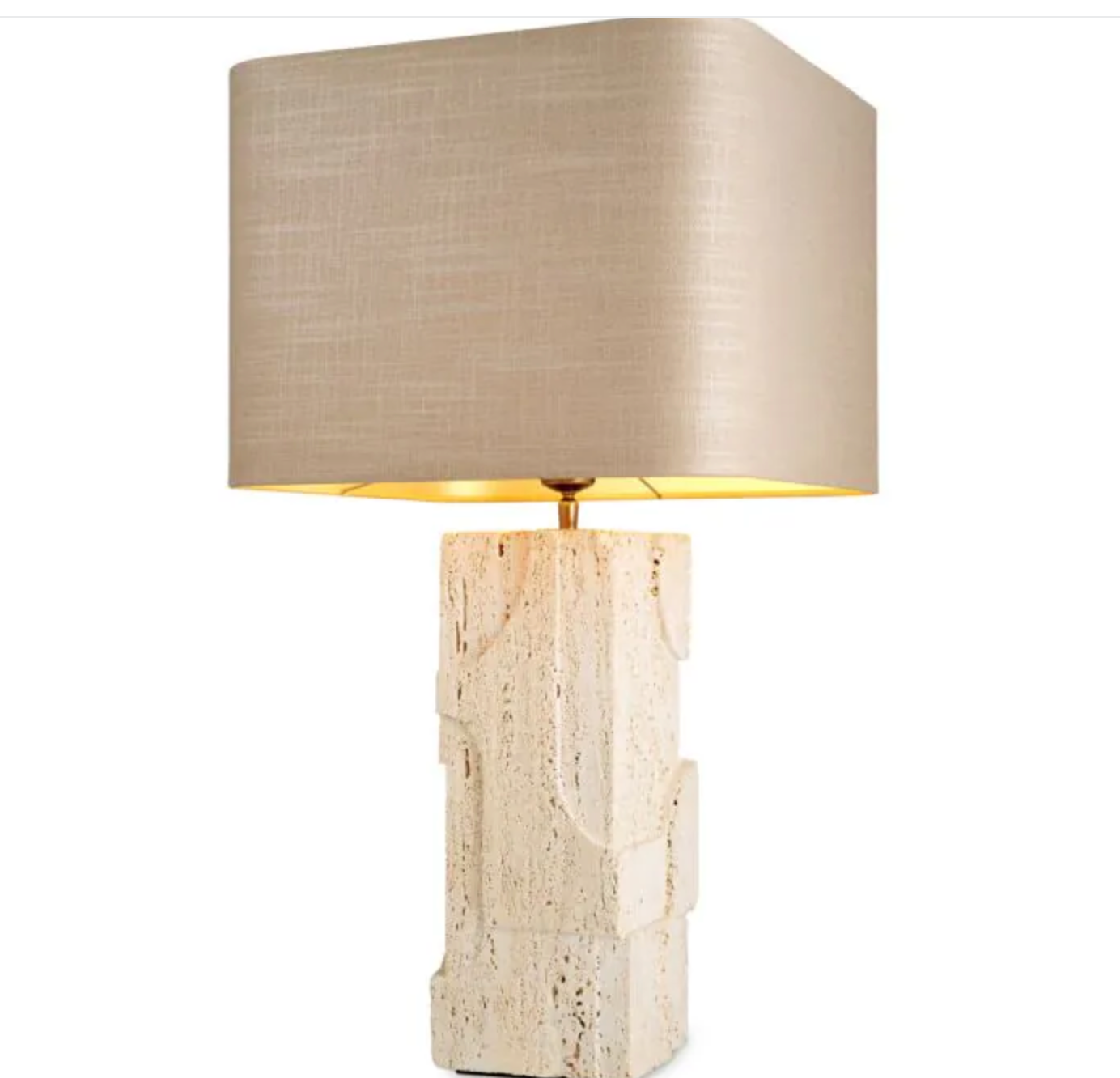 Table Lamp Mazzini Travertine by Eichholtz-Renaissance Design Studio