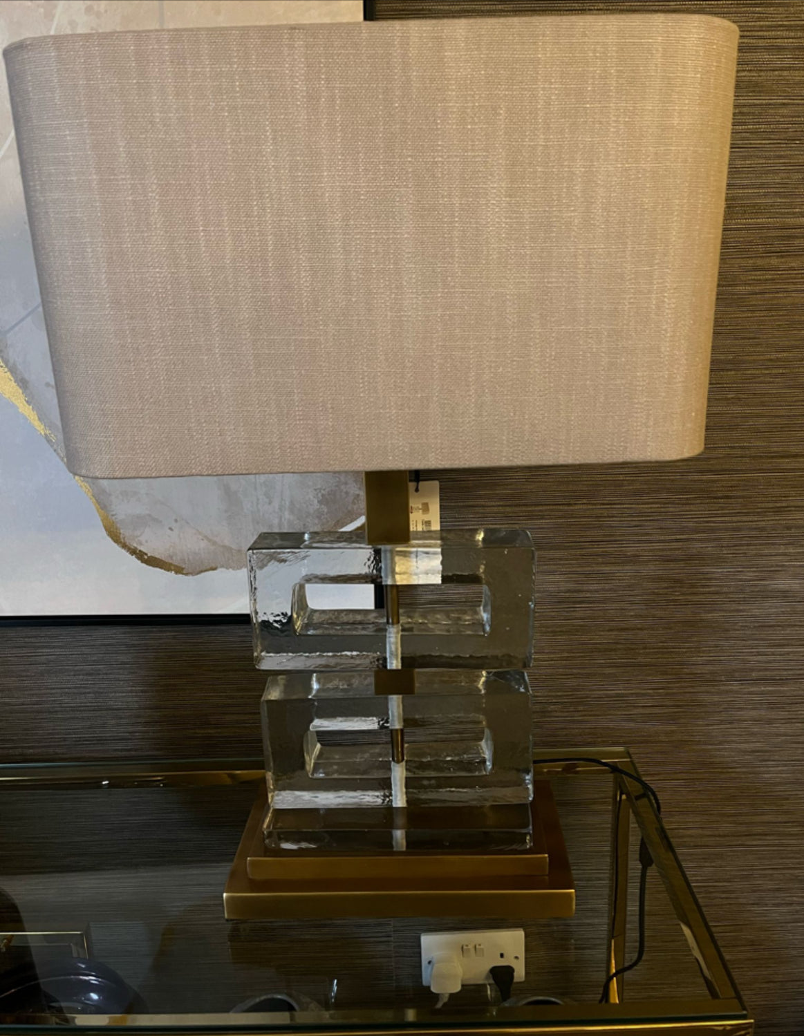 Table Lamp w shade Umbria by Eichholtz-table lamp-Renaissance Design Studio