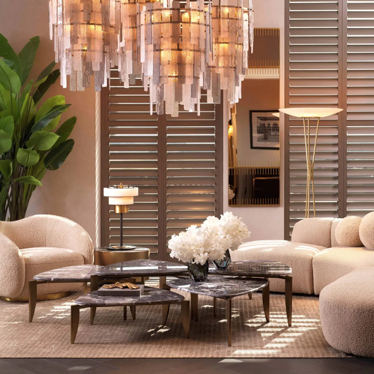 Table Lamp Zereno Antique brass and alabaster by Eichholtz-table lamp-Renaissance Design Studio