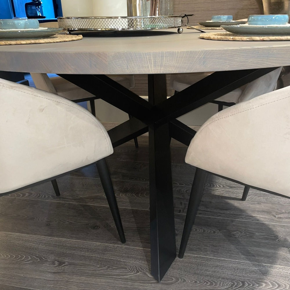 Talisman large Round 150 cm Dining Table kiln dried solid oak SOLD AS SEEN-Renaissance Design Studio