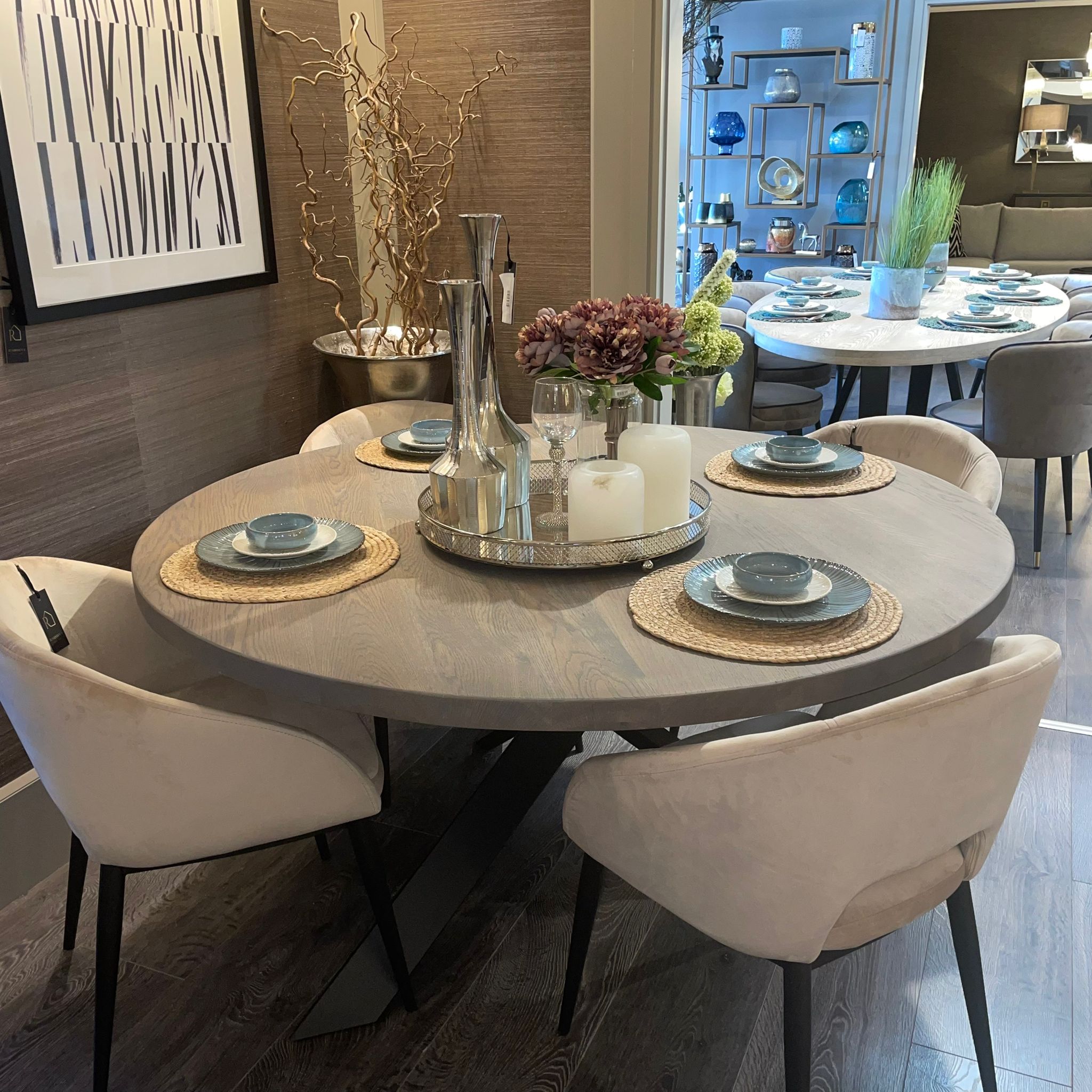 Talisman large Round 150 cm Dining Table kiln dried solid oak SOLD AS SEEN-Renaissance Design Studio