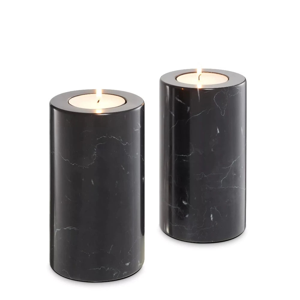 TEALIGHT HOLDER TOBOR SET OF 2 by Eichholtz reduced-Renaissance Design Studio
