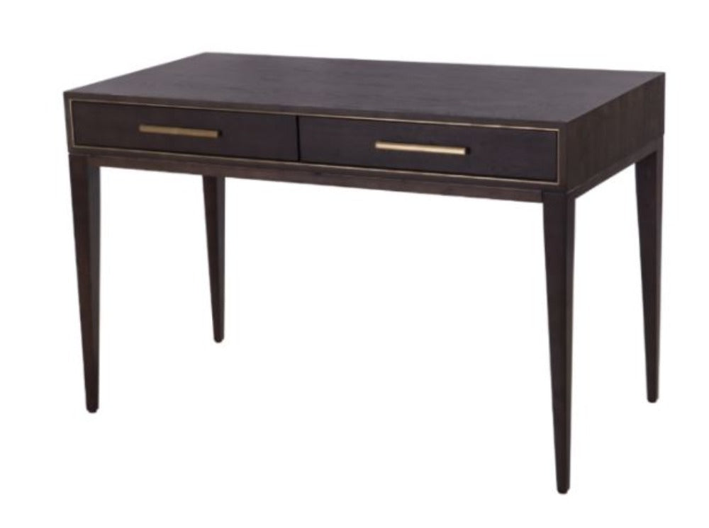 Timmy chocolate and Brass Desk-Renaissance Design Studio