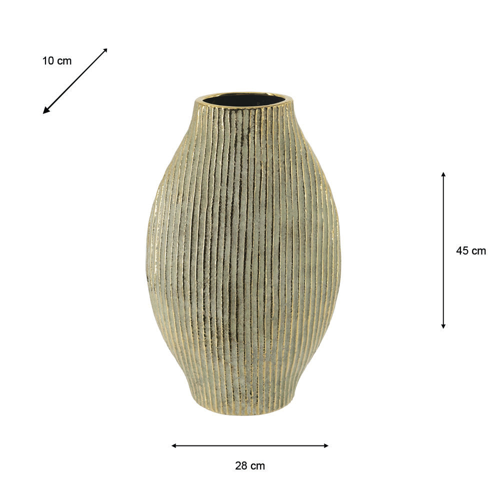 Tina gold Vase in a choice of sizes-Renaissance Design Studio