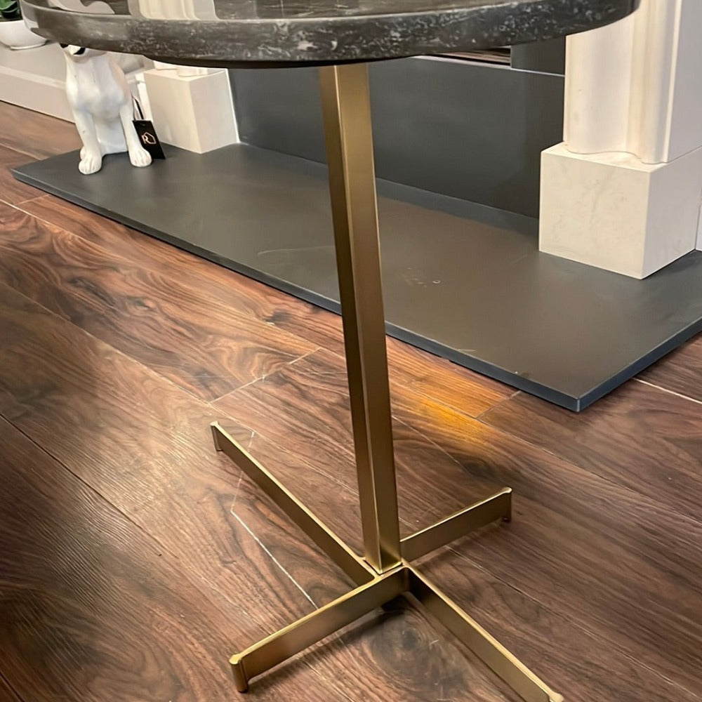 Tina marble and gold sofa table-Renaissance Design Studio