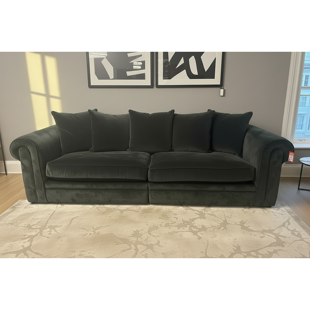 Titan súper comfy extra large sofa by Whitemeadow reduced showroom model . Incredible value Save €700-Renaissance Design Studio